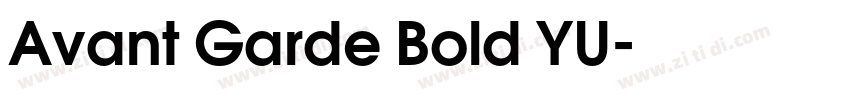 Avant Garde Bold YU字体转换